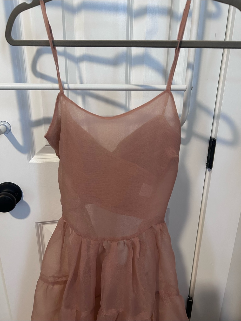 Anthropologie Dusty Rose Tiered Maxi Dress - Picture 6 of 9